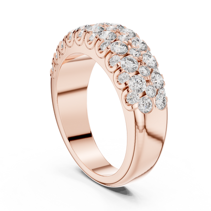 Sleek 0.10 CT Round-Cut Lab-Grown Diamond Wedding Band Unisex Ring