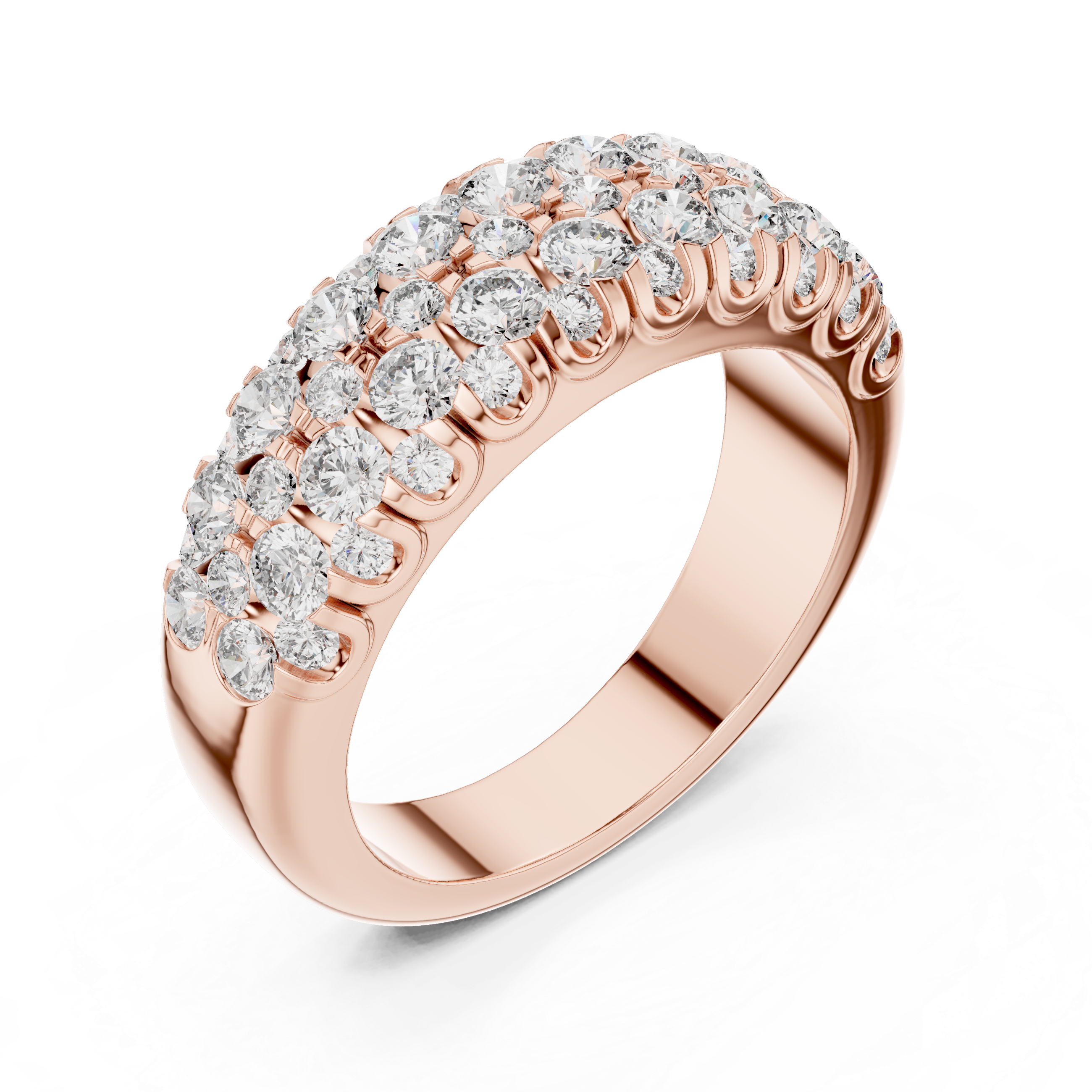 Sleek 0.10 CT Round-Cut Lab-Grown Diamond Wedding Band Unisex Ring