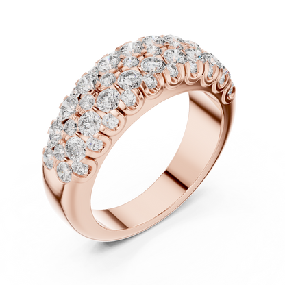 Sleek 0.10 CT Round-Cut Lab-Grown Diamond Wedding Band Unisex Ring