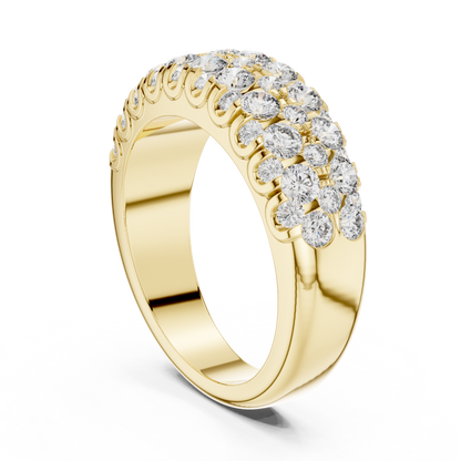 Sleek 0.10 CT Round-Cut Lab-Grown Diamond Wedding Band Unisex Ring