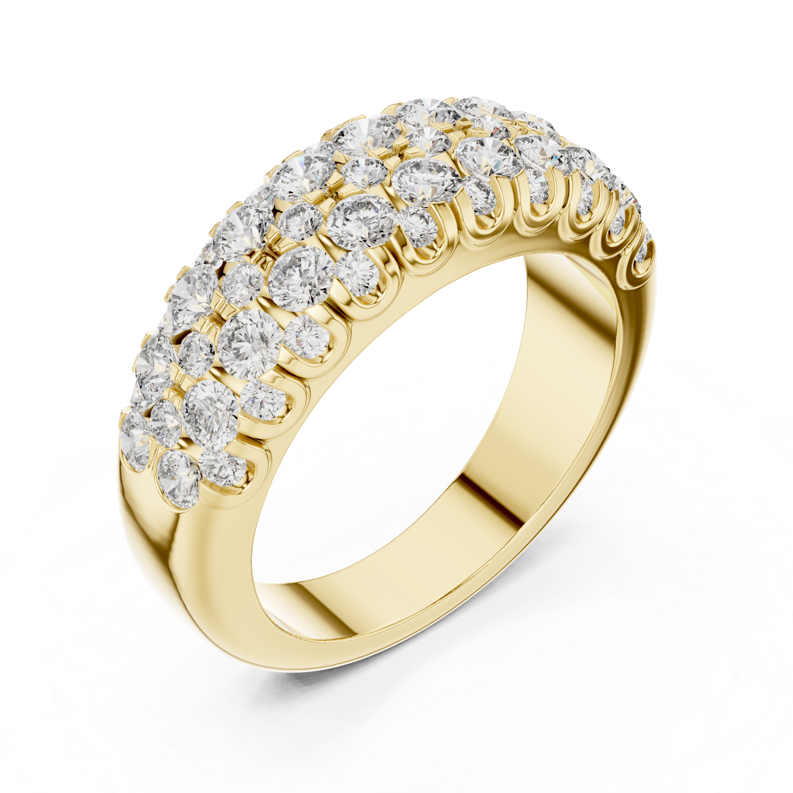Sleek 0.10 CT Round-Cut Lab-Grown Diamond Wedding Band Unisex Ring