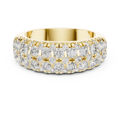 Sleek 0.10 CT Round-Cut Lab-Grown Diamond Wedding Band Unisex Ring