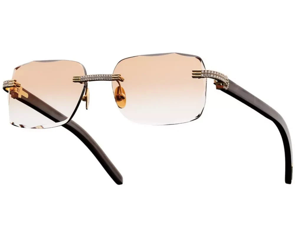 Luxury Sunglasses Fashion with Moissanite Diamonds