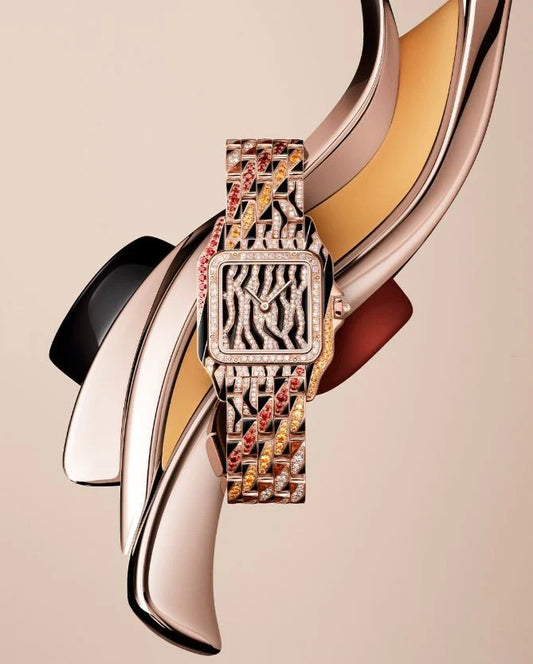 Luxury Cartier Tiger Special Edition Moissanite Diamond Watch