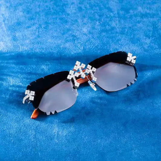 Luxury Rimless Diamond Sunglasses