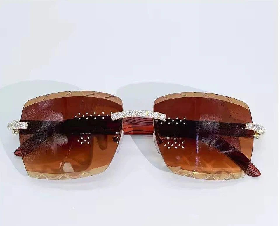 Luxurious Moissanite Diamond Sunglasses