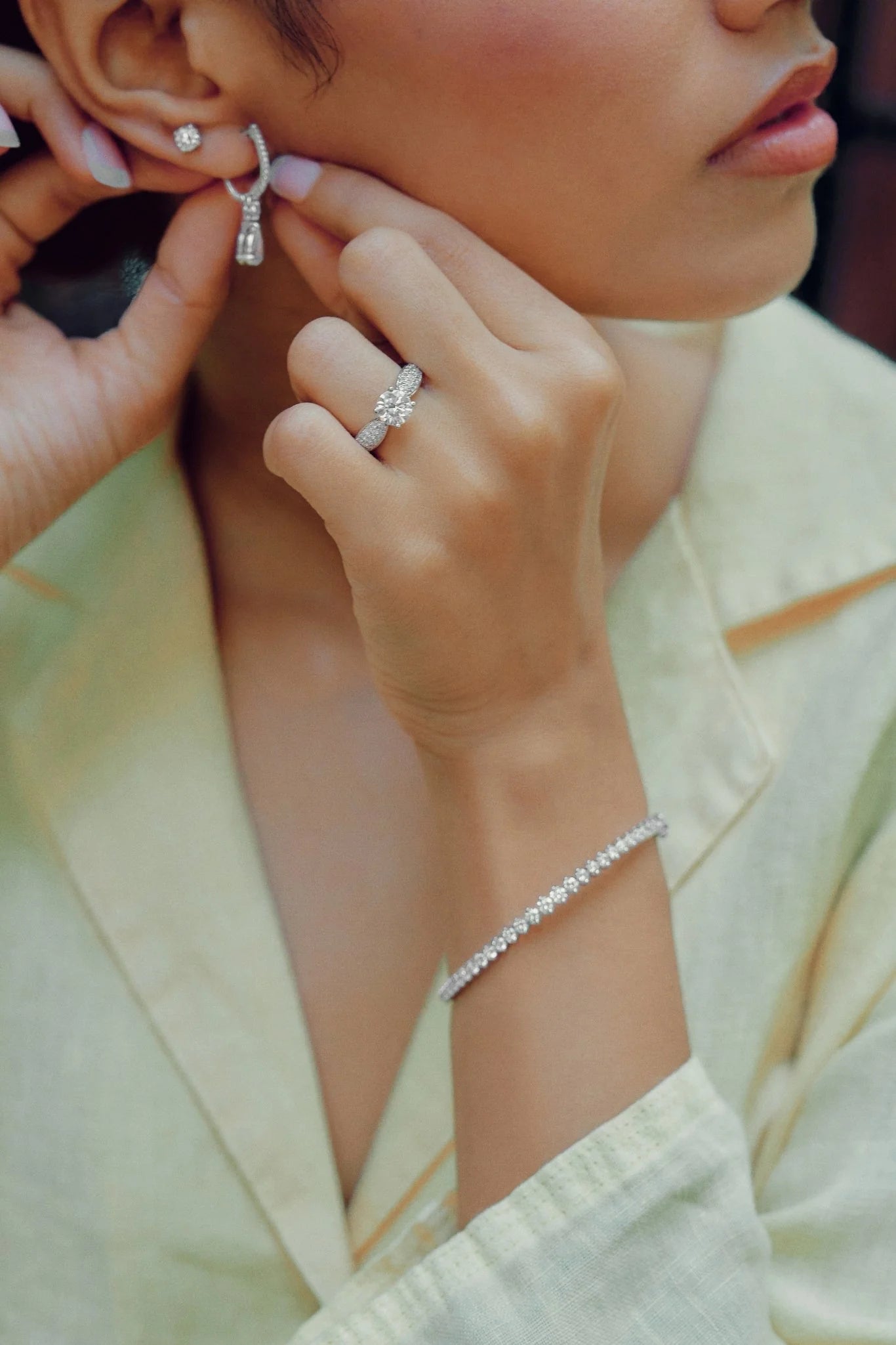 Round 1.5 CT Lab Grown Diamond Solitaire Wedding Ring