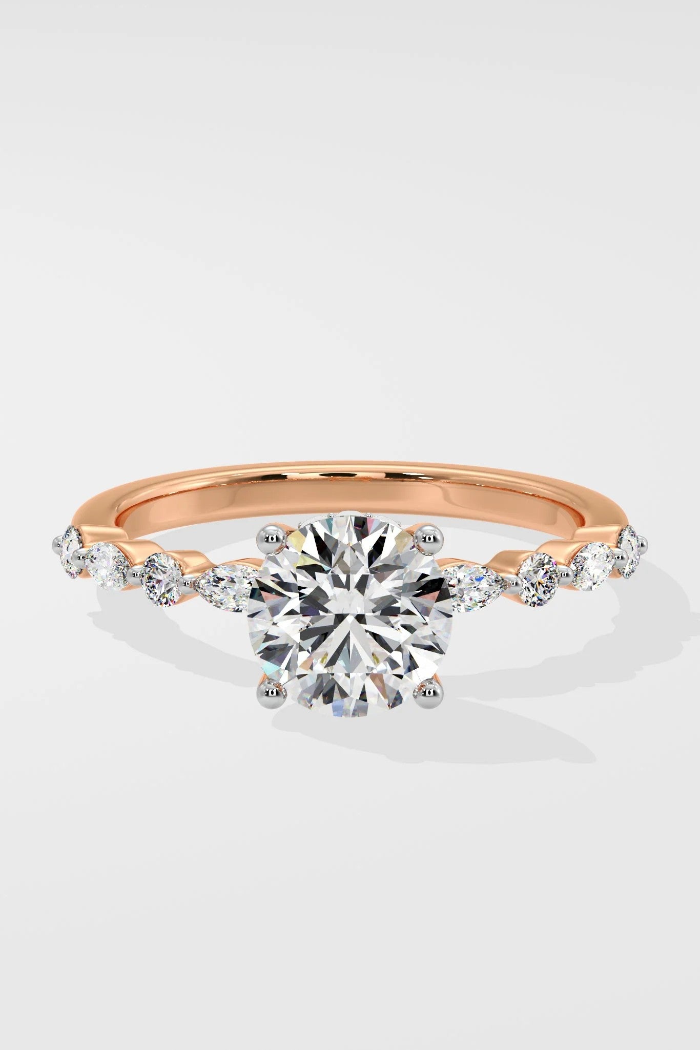 1.5CT ROUND LAB GROWN DIAMOND 4 PRONGE SET  SOLITAIRE WEDDING RING