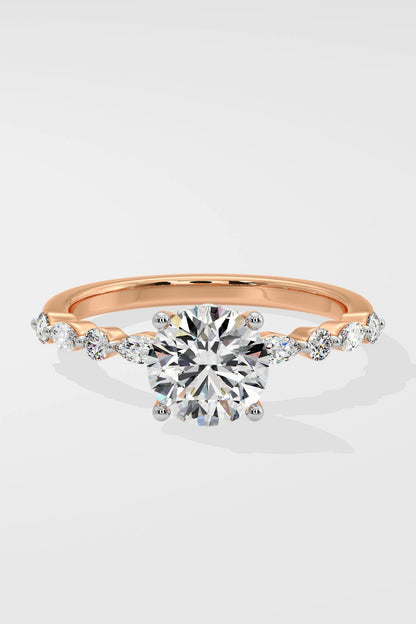 1.5CT ROUND LAB GROWN DIAMOND 4 PRONGE SET  SOLITAIRE WEDDING RING