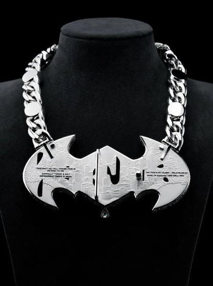 Moissanite VVS Diamond Luxury Custom Name Iced Out Bat Pendant
