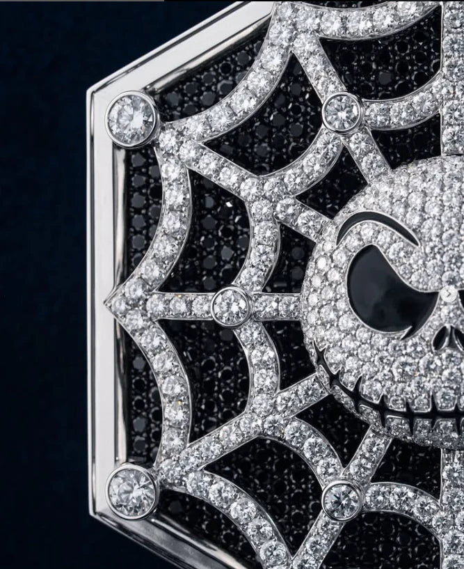 Moissanite VVS Diamonds Sterling Silver Spider Web Custom Pendant