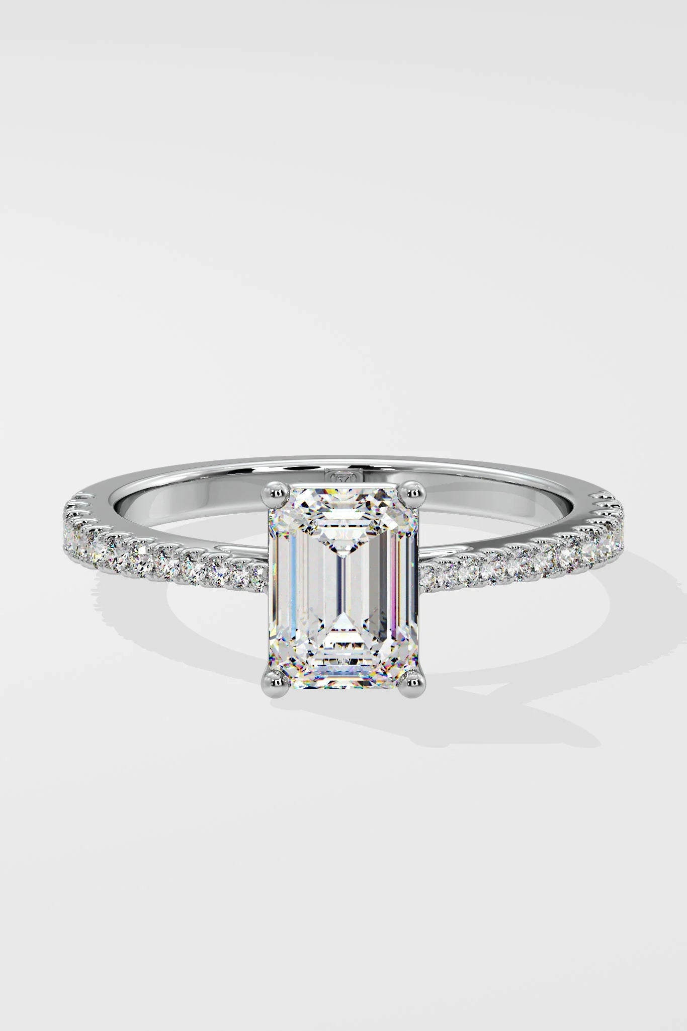 Emerald Cut 1.5 CT Lab Grown Diamond Simple Solitaire Daily Wear Ring for Women