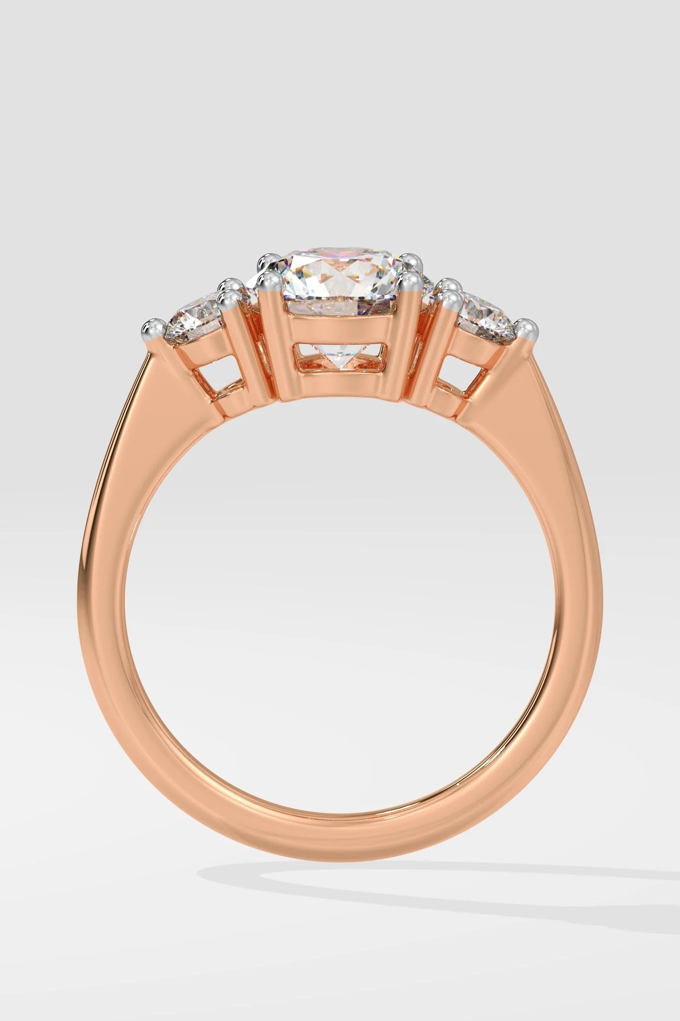 Round 1 CT Lab Grown Diamond Eternal Trinity 3 Stone Diamond Engagement Ring