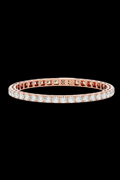 Tennis 1 CT Round Cut White Moissanite VVS Diamond Bracelet