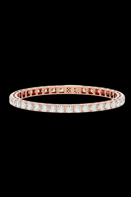 Tennis 1 CT Round Cut White Moissanite VVS Diamond Bracelet