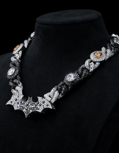 Moissanite VVS Diamond Luxury Custom Name Iced Out Bat Pendant