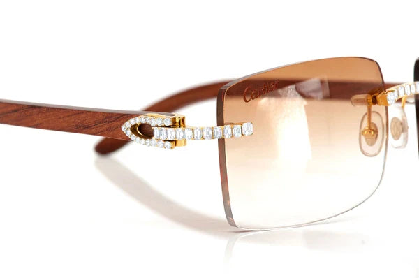 Iced-Out VVS Moissanite Diamond Sunglasses
