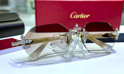 Luxury Sunglasses Fashion with Moissanite Diamonds