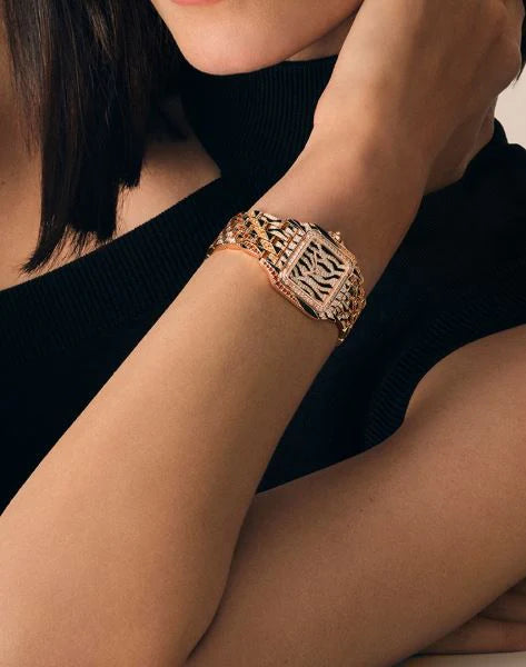 Luxury Cartier Tiger Special Edition Moissanite Diamond Watch