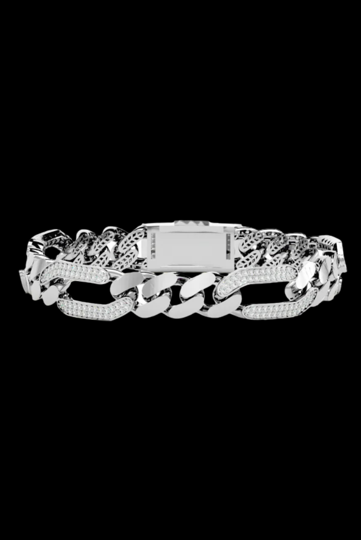 Moissanite VVS Diamond Chain Link Custom Design Bracelet