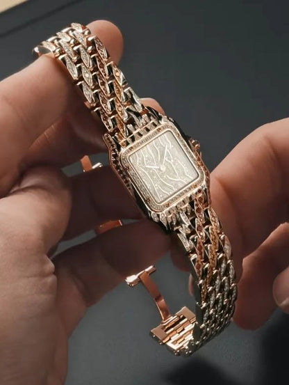 Luxury Cartier Tiger Special Edition Moissanite Diamond Watch