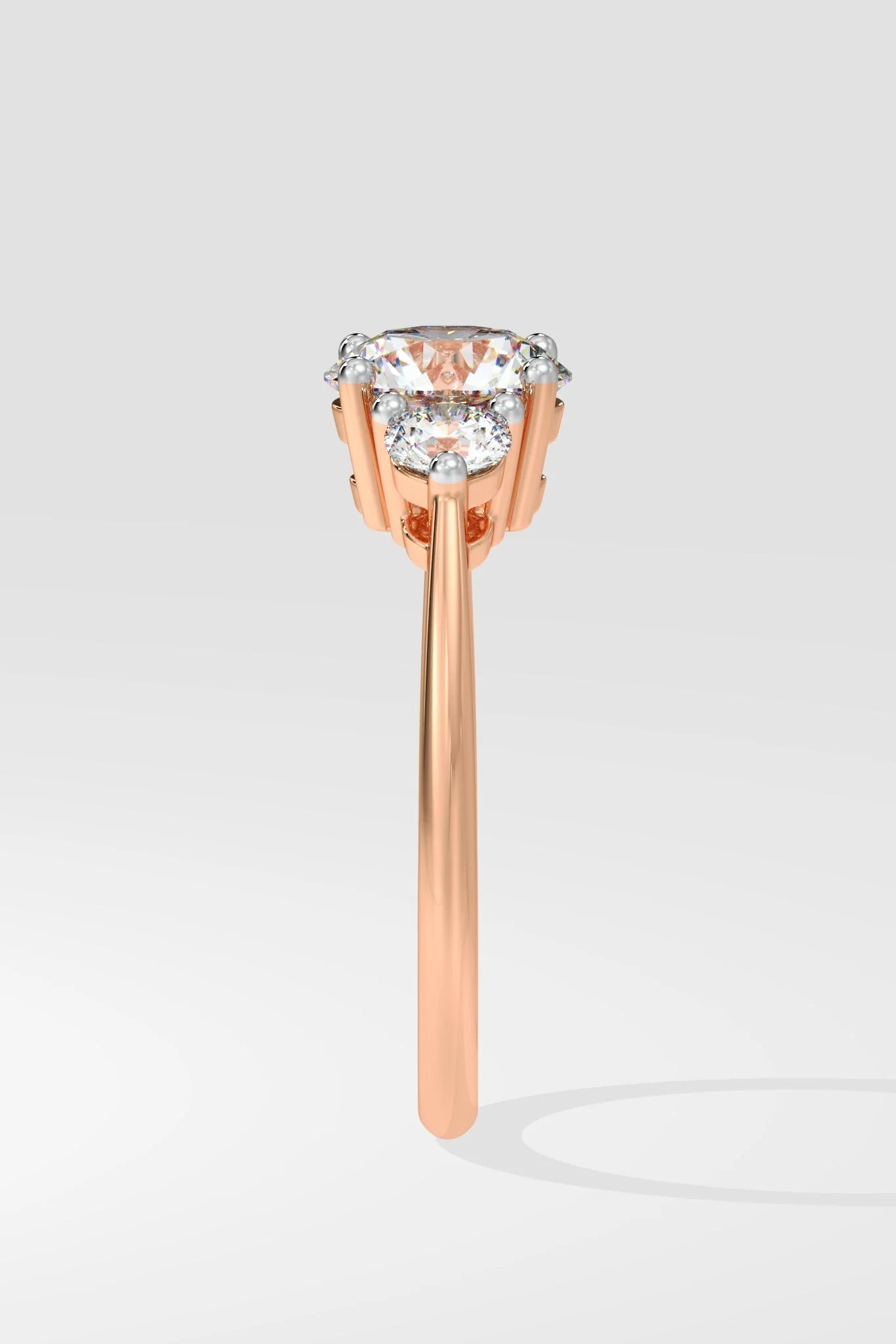 Round 1 CT Lab Grown Diamond Eternal Trinity 3 Stone Diamond Engagement Ring