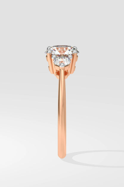 Round 1 CT Lab Grown Diamond Eternal Trinity 3 Stone Diamond Engagement Ring