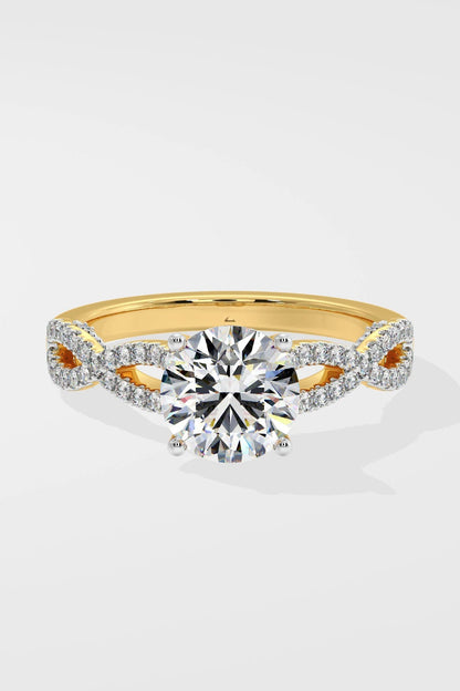 Round 1.5 CT Lab Grown Diamond Eternity Band Solitaire Daily Wear Ring