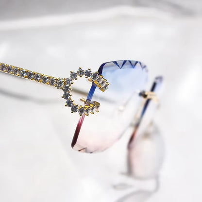 Title: Iced Out Stainless Steel Handmade Setting VVS Moissanite Diamond Glasses