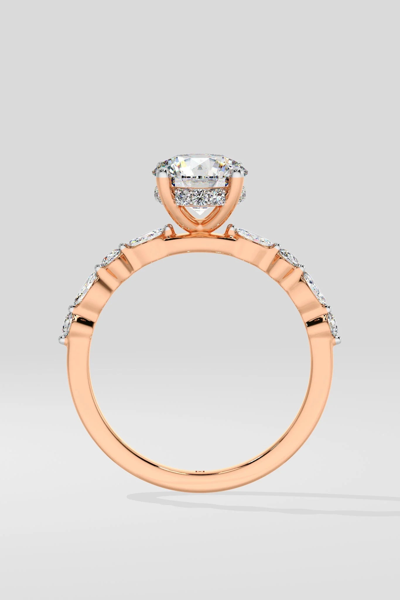 1.5CT ROUND LAB GROWN DIAMOND 4 PRONGE SET  SOLITAIRE WEDDING RING