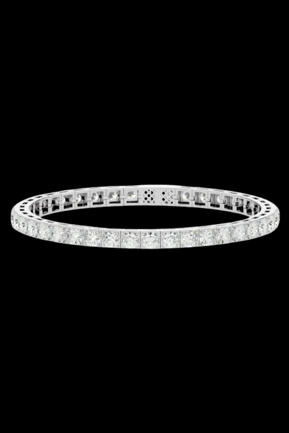 Tennis 1 CT Round Cut White Moissanite VVS Diamond Bracelet