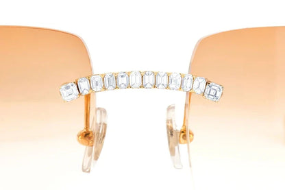 Iced-Out VVS Moissanite Diamond Sunglasses