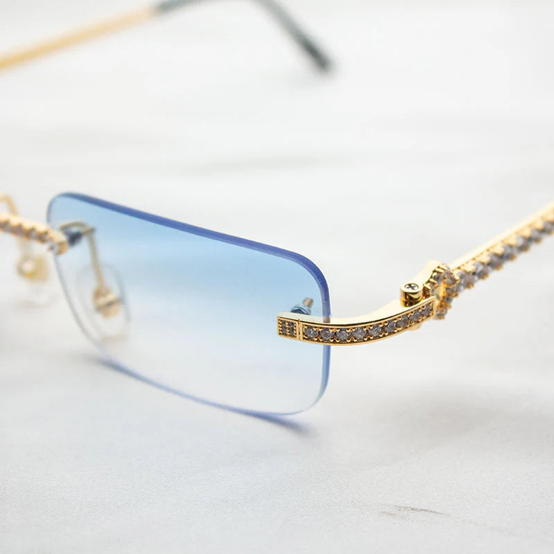 Moissanite Diamond Sunglasses High Quality for Men & Women