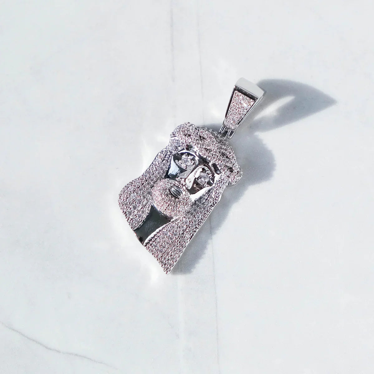 Moissanite VVS Sterling Silver Iced Out Jesus God Pendant