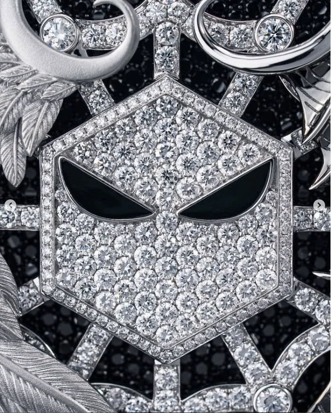 Moissanite VVS Diamonds Sterling Silver Spider Web Custom Pendant