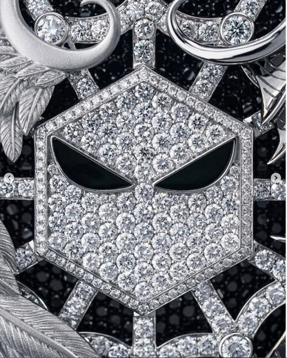 Moissanite VVS Diamonds Sterling Silver Spider Web Custom Pendant