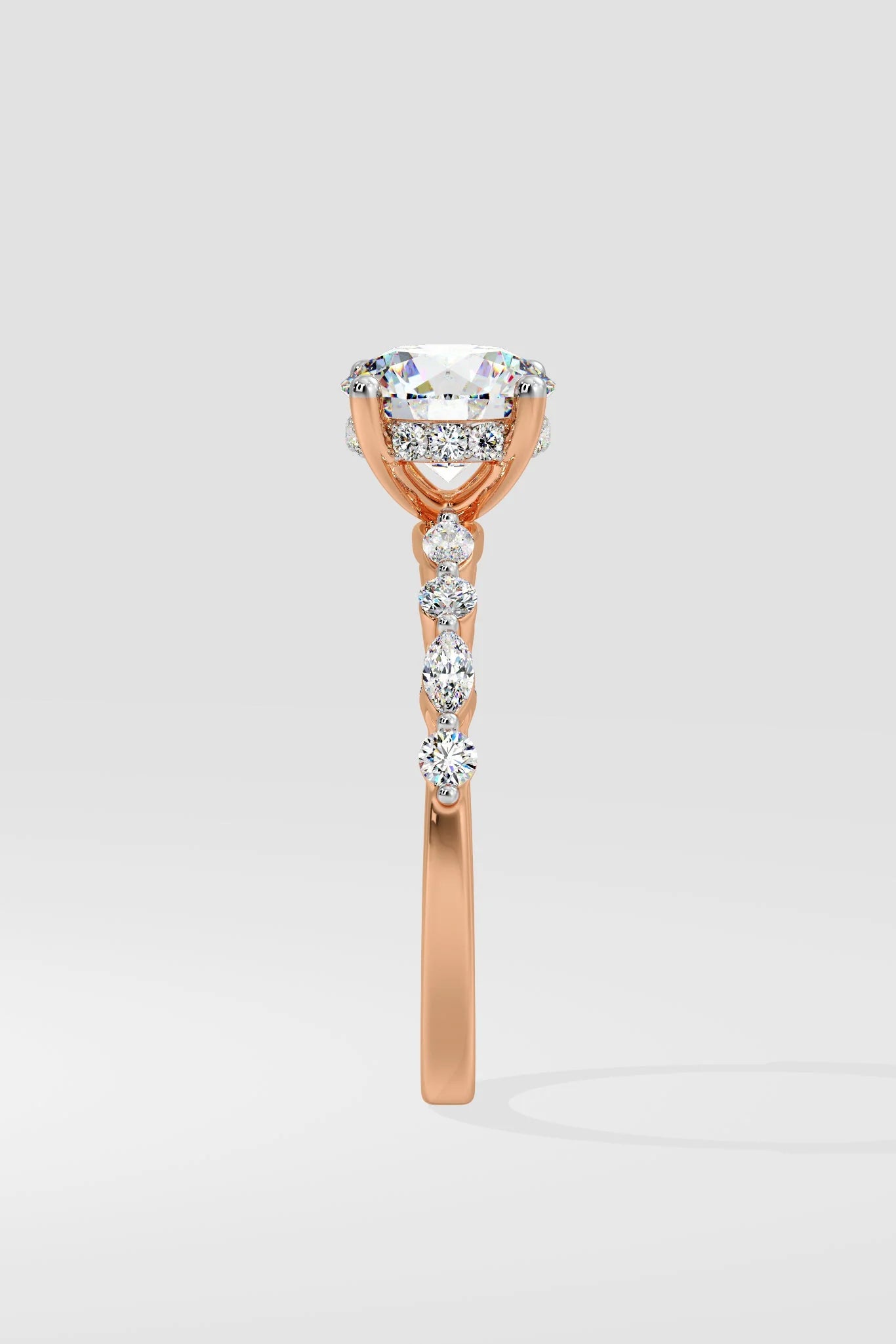 1.5CT ROUND LAB GROWN DIAMOND 4 PRONGE SET  SOLITAIRE WEDDING RING