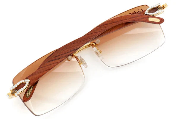 Iced-Out VVS Moissanite Diamond Sunglasses