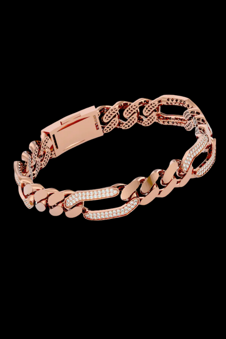 Moissanite VVS Diamond Chain Link Custom Design Bracelet