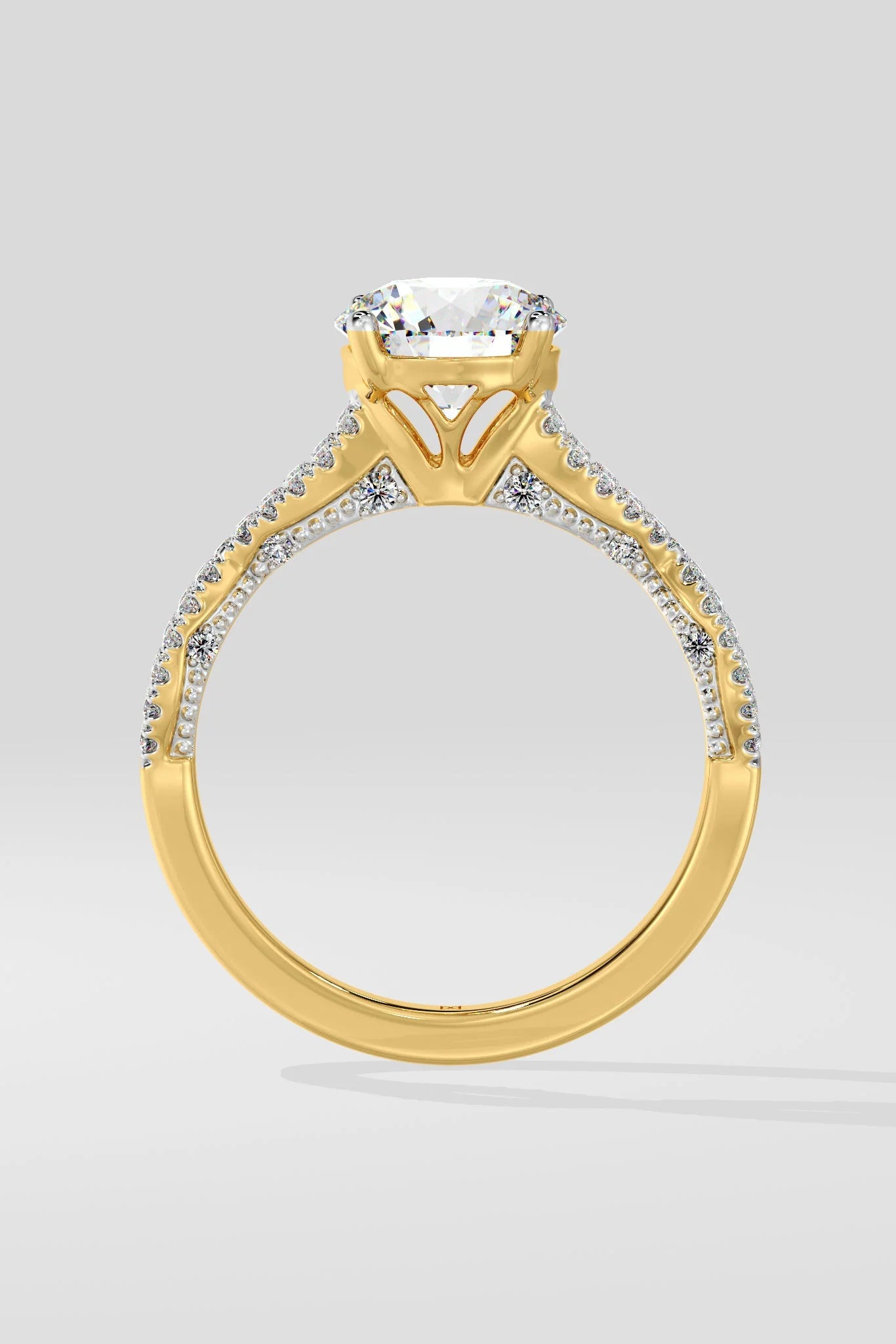 Round 1.5 CT Lab Grown Diamond Eternity Band Solitaire Daily Wear Ring