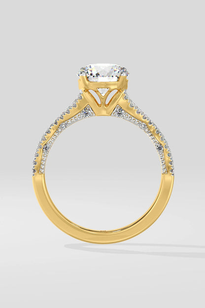 Round 1.5 CT Lab Grown Diamond Eternity Band Solitaire Daily Wear Ring