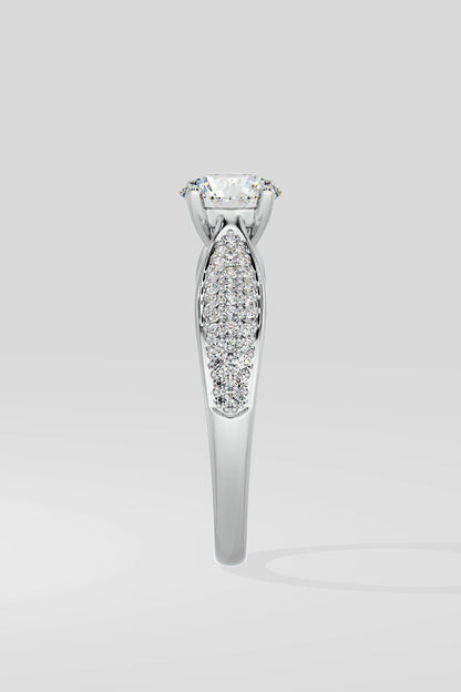 Round 1.5 CT Lab Grown Diamond Solitaire Wedding Ring