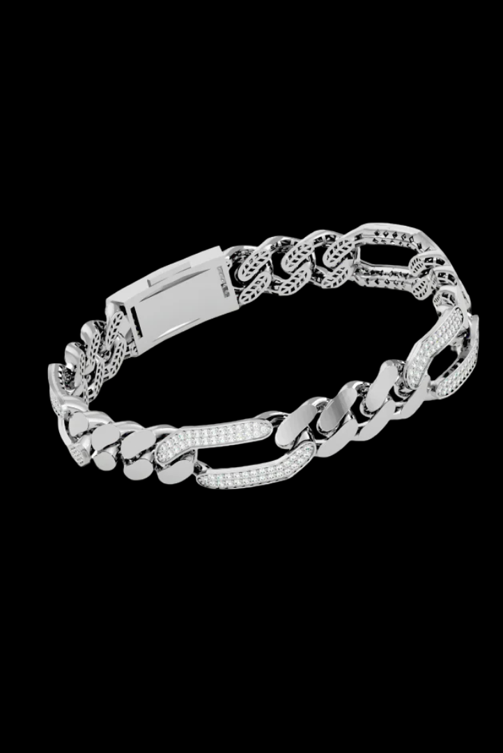 Moissanite VVS Diamond Chain Link Custom Design Bracelet