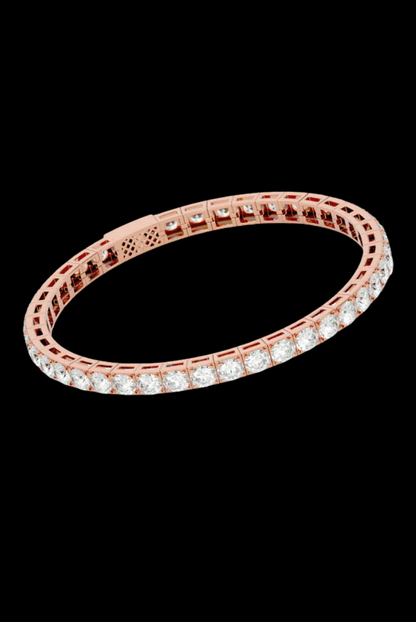 Tennis 1 CT Round Cut White Moissanite VVS Diamond Bracelet
