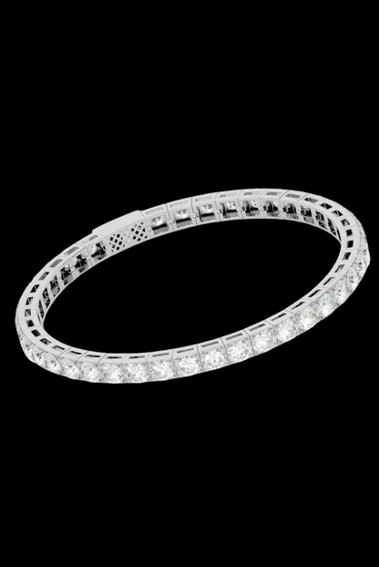 Tennis 1 CT Round Cut White Moissanite VVS Diamond Bracelet