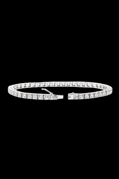 Tennis 1 CT Round Cut White Moissanite VVS Diamond Bracelet