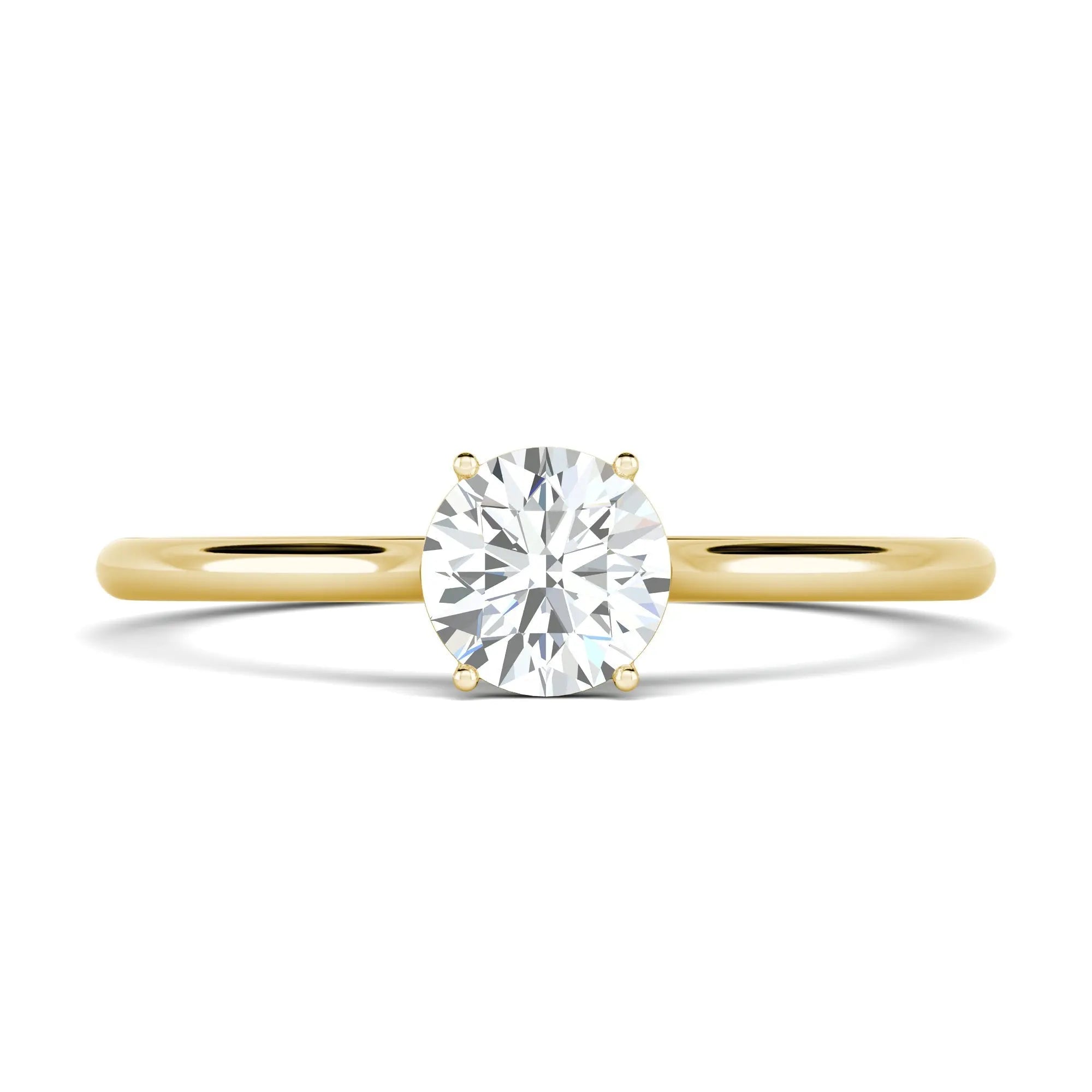 1.00 ct Round D- VVS Lab Grown Diamond Solitaire Engagement Ring