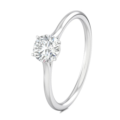 1.00 ct Round D- VVS Lab Grown Diamond Solitaire Engagement Ring