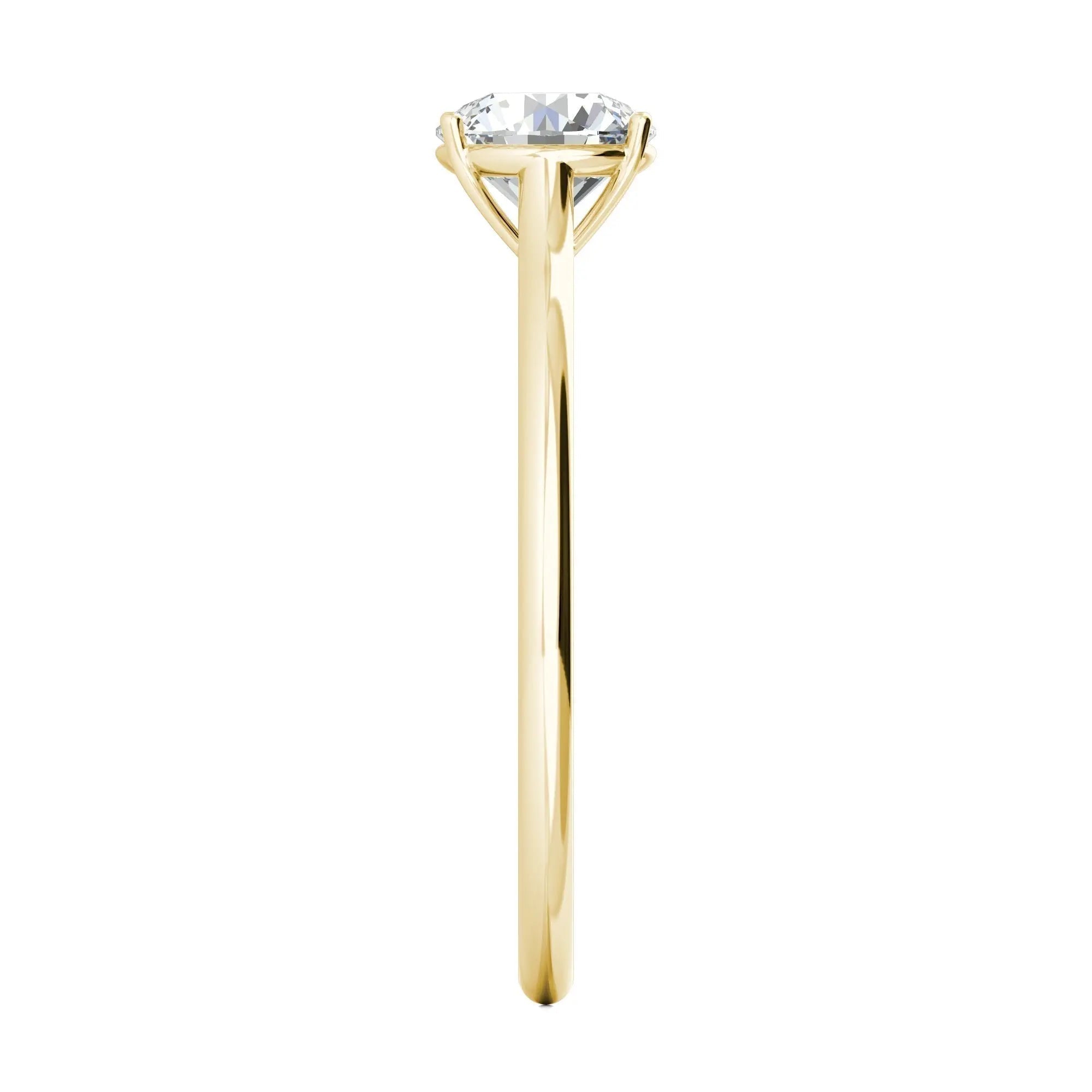 1.00 ct Round D- VVS Lab Grown Diamond Solitaire Engagement Ring