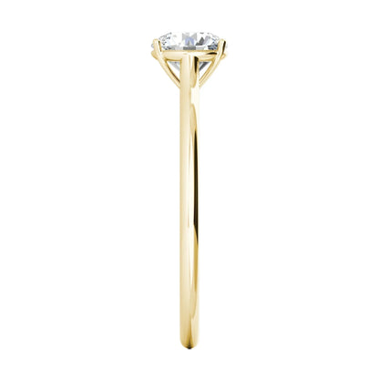 1.00 ct Round D- VVS Lab Grown Diamond Solitaire Engagement Ring